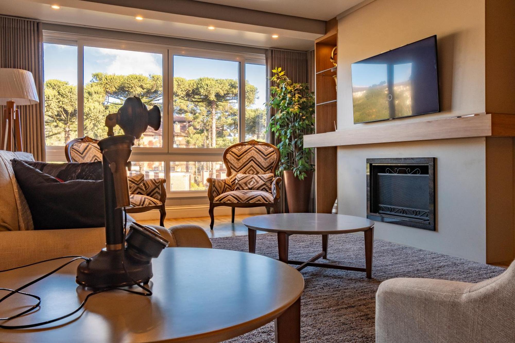 Apartmán A Apenas 300 Mts Da Rua Coberta, No Exclusivo Via Florida Gramado Exteriér fotografie