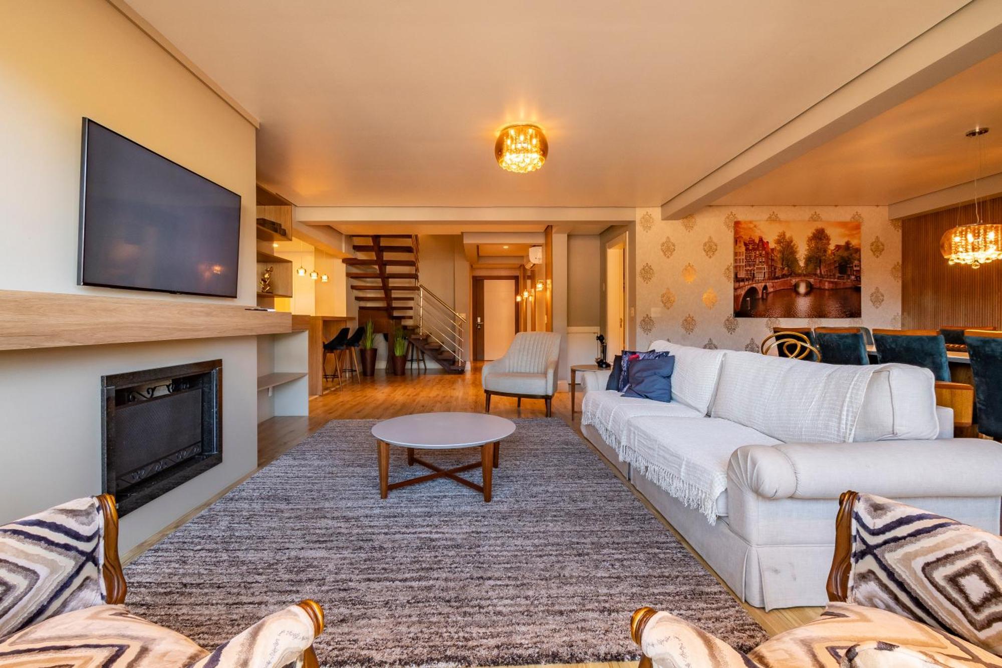 Apartmán A Apenas 300 Mts Da Rua Coberta, No Exclusivo Via Florida Gramado Exteriér fotografie