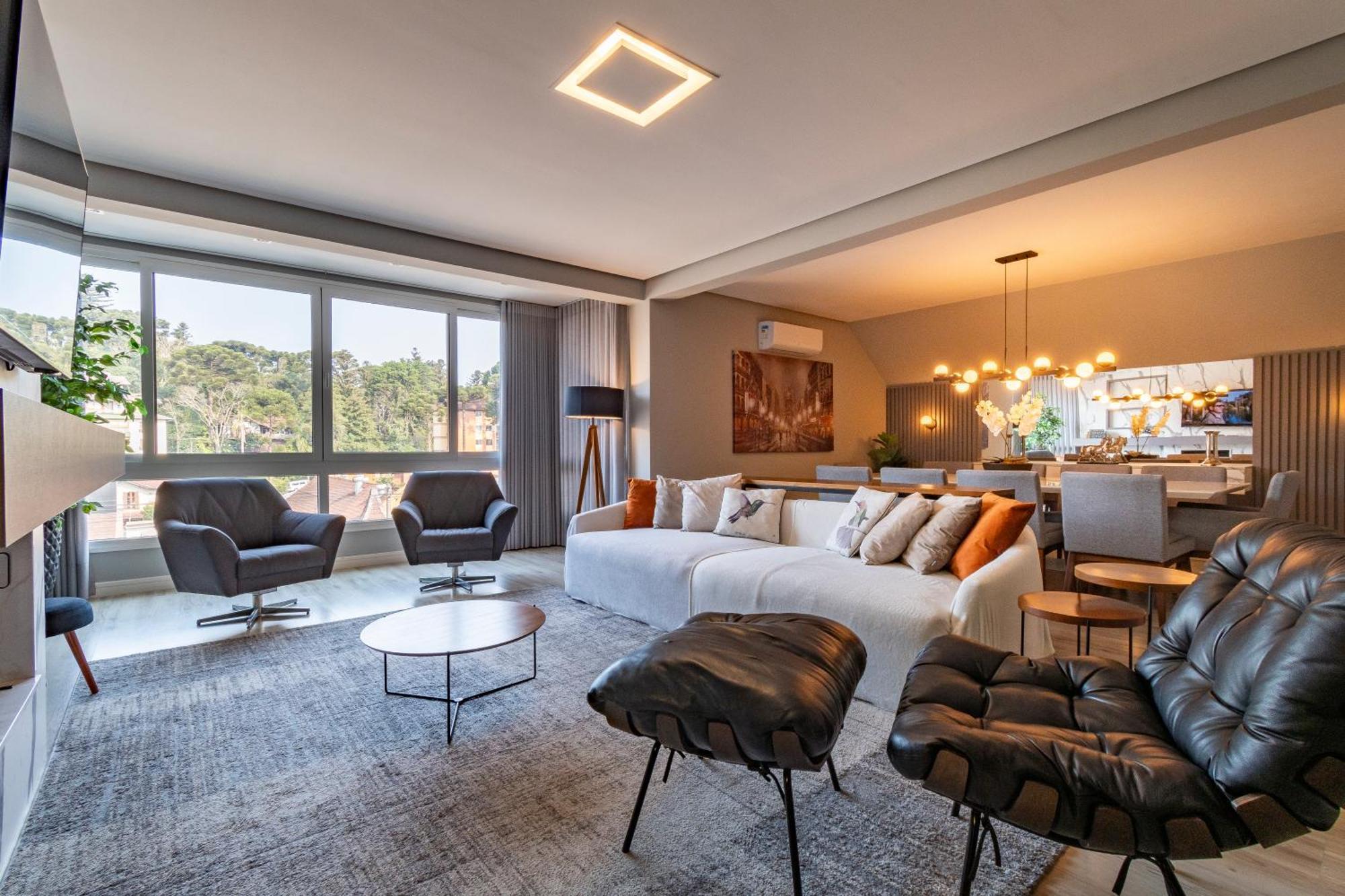 Apartmán A Apenas 300 Mts Da Rua Coberta, No Exclusivo Via Florida Gramado Exteriér fotografie